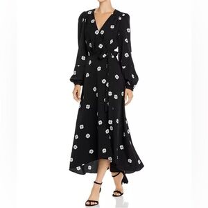 Kate Spade Clover Toss Spade-Print Wrap Dress
